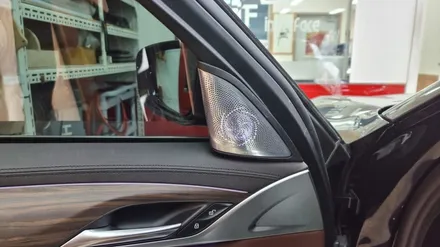 bmw 530i g30 회오리트위터 스피커 크리스탈기어봉 느낌이 중요해! / 부산 남구