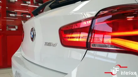 BMW 118d 네비매립하고 와이드미러 교체하니 안전하게 길찾아가죠! / 부산 남구