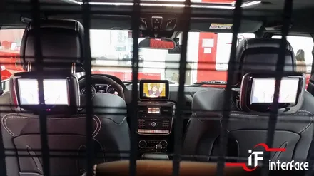 벤츠 G500 지바겐 네비게이션, 미러링 이모든걸 리어모니터와 연동시켜볼게요^^ / 부산 남구