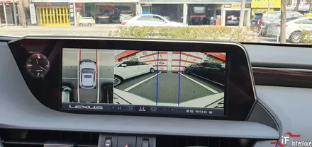 18년식 렉서스 ES300h전용 360도 어라운드뷰, 수입차 전차종 어라운드뷰 인스톨, 렉서스 어라운드뷰 개조[인터페이스] / 부산 남구
