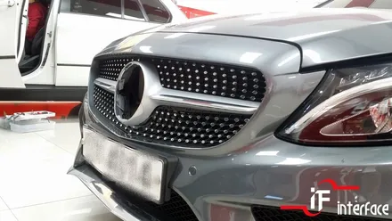 벤츠 C43 AMG 사고로 파손된 그릴수리 세로그릴 GT스럽게~ / 부산 남구