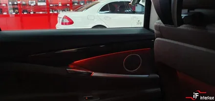 BMW 5GT 실내 엠비언트 교체 수입차 옵션 개조, 네비 게이션 매립 전문 [인터페이스] / 부산 남구