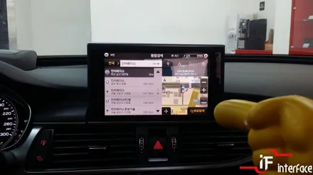 아우디 A6 네비게이션 바꾸고 나니 길찾기의 신세계를 보는듯해요 / 부산 남구