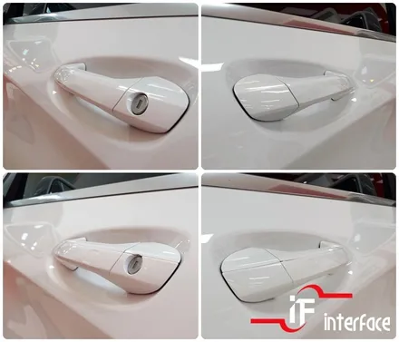벤츠 GLA250 키레스고 장착, 문잠그고 열때엔 도어캐치에 손만 살짝~!!! / 부산 남구