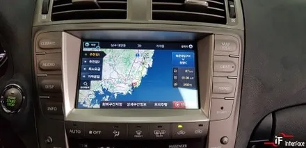 렉서스IS250 네비 터치 불량, 판넬 수리, 수입차 전차종 네비수리, 수입차 네비매립 전문 부산 [인터페이스] / 부산 남구