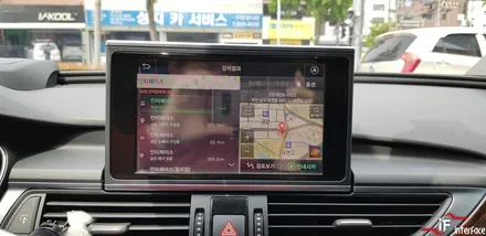 11년식 A6 네비게이션매립, 국산네비게이션 매립G-nom, 순정형 후방 카메라 장착 부산 경남 수입차 네비매립 전문 [인터페이스] / 부산 남구
