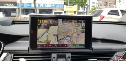 11년식 A6 네비게이션매립, 국산네비게이션 매립G-nom, 순정형 후방 카메라 장착 부산 경남 수입차 네비매립 전문 [인터페이스] / 부산 남구