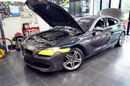 내차의 컬러를 원하는 컬러로 바꾼다! BMW 640d 미드나이트블루 메탈릭 전체랩핑~ / 청주 내덕동