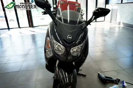 [바이크 랩핑]GTS125 유광블랙 부분랩핑~바이크 랩핑도 랩핑몬스터~! / 청주 내덕동