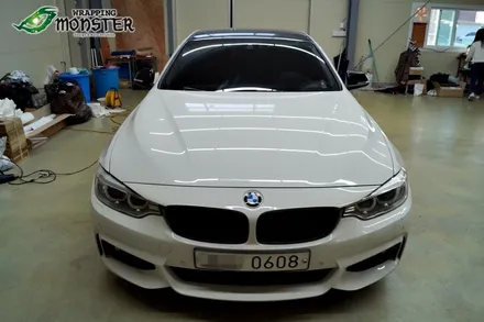 [부분랩핑] BMW 3시리즈 사이드미러 유광블랙 랩핑 시공~!! / 청주 내덕동