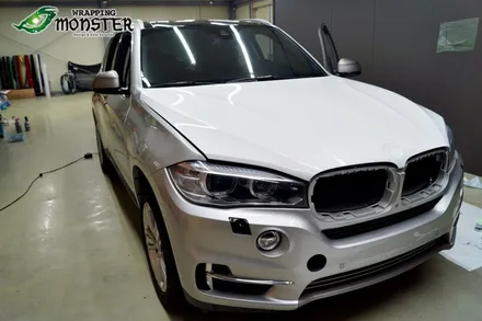 [청주전체랩핑] BMW X5 유광화이트 전체랩핑 시공~!!청주 수입차 랩핑전문시공~ / 청주 내덕동
