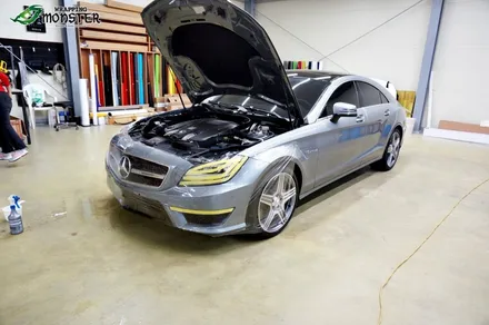 [PPF]벤츠 CLS 63AMG 앞범퍼 몬스터가드PPF 시공&유광블랙 루프스킨 시공~ / 청주 내덕동