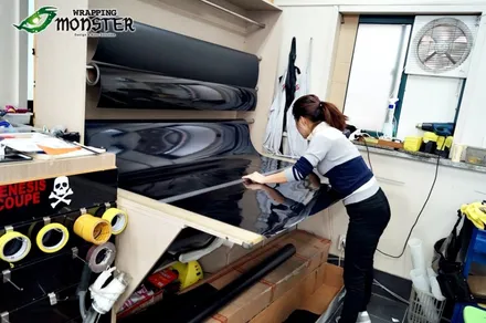 전체랩핑은 전문 시공점에서 시공하세요~쉐보레 알페온 딥블루메탈릭 전체랩핑 시공~!!랩핑몬스터~ / 청주 내덕동