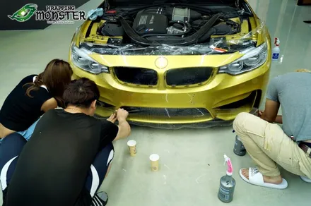강력한 성능의 카리스마!!BMW M4 몬스터가드 PPF 프론트 페키지 시공~ / 청주 내덕동