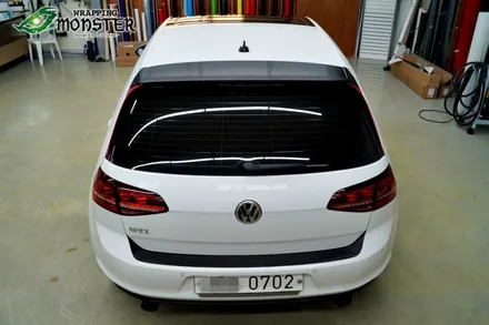 [부분랩핑] 폭스바겐 GTI 블러쉬블랙&드래곤파이어레드 부분랩핑 시공~!!청주 수입차 랩핑전문 시공점~! / 청주 내덕동