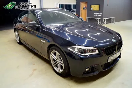 [실내랩핑] BMW 520d 사이드미러 & 실내트림 3d카본 랩핑~~ / 청주 내덕동