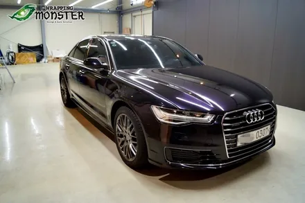 [전체랩핑] 아우디 뉴 A6 40tdi 글로스위키드 전체랩핑 시공~ / 청주 내덕동