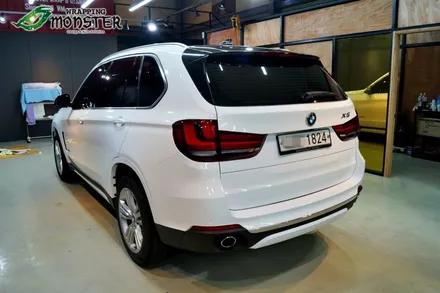 [청주전체랩핑] BMW X5 유광화이트 전체랩핑 시공~!!청주 수입차 랩핑전문시공~ / 청주 내덕동