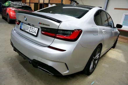 [전체랩핑] BMW 340i 사틴실버 전체랩핑 시공~!!퍼포먼스에 어울리는 최고의 컬러!! 풀랩핑도 역시 랩핑몬스터~!! / 청주 내덕동