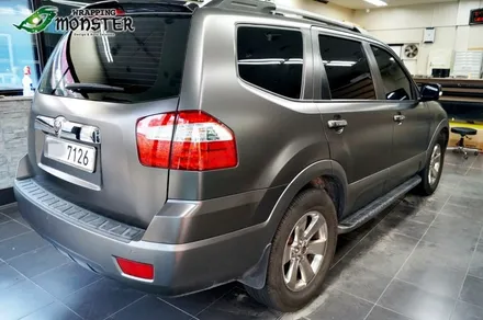 묵직함에 포스를 더하다~!모하비 사틴네로(반무광펄) 전체랩핑 시공~ / 청주 내덕동