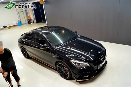 막둥이 카리스마!! 벤츠 CLA 45amg 몬스터가드 PPF 본넷,앞범퍼,사이드미러,뒷범퍼 부분&생활보호페키지 시공~!청주PPF 전문시공! / 청주 내덕동