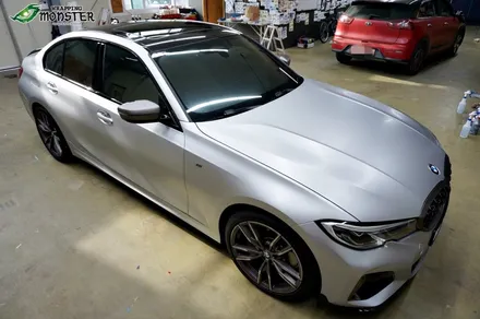 [전체랩핑] BMW 340i 사틴실버 전체랩핑 시공~!!퍼포먼스에 어울리는 최고의 컬러!! 풀랩핑도 역시 랩핑몬스터~!! / 청주 내덕동