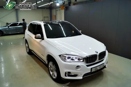 [청주전체랩핑] BMW X5 유광화이트 전체랩핑 시공~!!청주 수입차 랩핑전문시공~ / 청주 내덕동