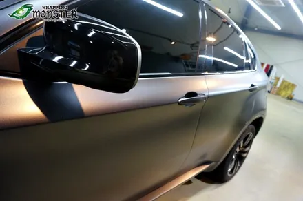 [전체랩핑] BMW X6 M 사틴 다크그레이 전체랩핑 시공~!전체랩핑 재시공도 랩핑몬스터~!! / 청주 내덕동