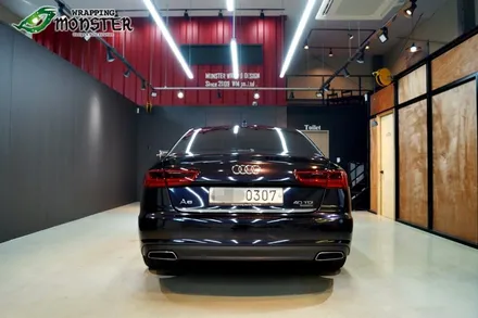 [전체랩핑] 아우디 뉴 A6 40tdi 글로스위키드 전체랩핑 시공~ / 청주 내덕동