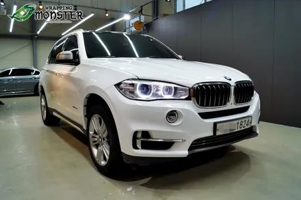 [청주전체랩핑] BMW X5 유광화이트 전체랩핑 시공~!!청주 수입차 랩핑전문시공~ / 청주 내덕동