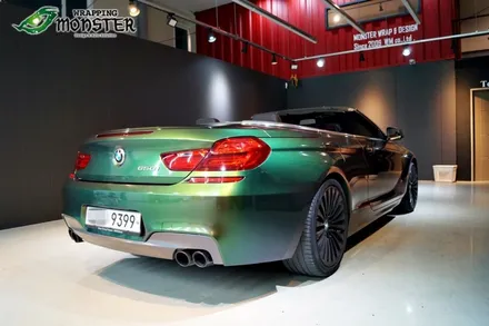 [전체랩핑]BMW 650i 카멜레온 어반정글 전체랩핑 시공~!! / 청주 내덕동
