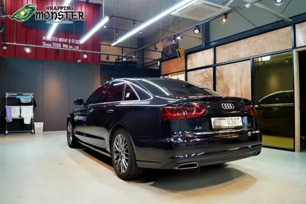 [전체랩핑] 아우디 뉴 A6 40tdi 글로스위키드 전체랩핑 시공~ / 청주 내덕동