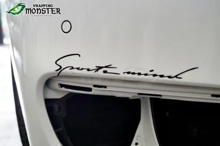 차가 긁혔는데..도장은 멀쩡하네요?BMW 520d 몬스터가드 저황변PPF 앞범퍼 제거 후 재시공&그릴 안쪽 무광블랙 랩핑~ / 청주 내덕동