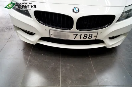 부분랩핑으로 산뜻하게 변신하기~BMW Z4 프론트립&디퓨져 무광블랙 랩핑~청주 부분랩핑,전체랩핑 전문시공 / 청주 내덕동