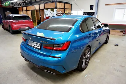 [전체랩핑] BMW 340i 사틴실버 전체랩핑 시공~!!퍼포먼스에 어울리는 최고의 컬러!! 풀랩핑도 역시 랩핑몬스터~!! / 청주 내덕동