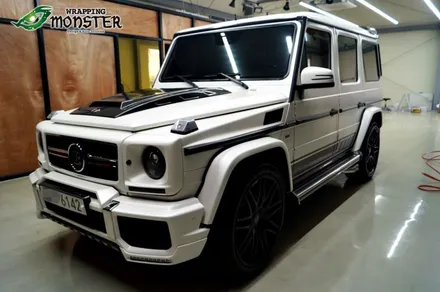 상남자에게 레알썬팅을 선물하다!벤츠 G바겐 63amg 브라부스 풀튜닝 솔라가드 HP새턴 풀썬팅&고농도 유리막 몬스터쉴드 시공~청주솔라가드,청주유리막,청주수입차전문 / 청주 내덕동