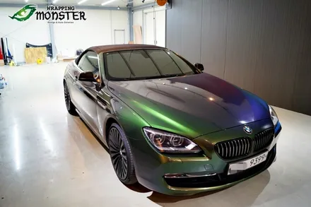 [전체랩핑]BMW 650i 카멜레온 어반정글 전체랩핑 시공~!! / 청주 내덕동