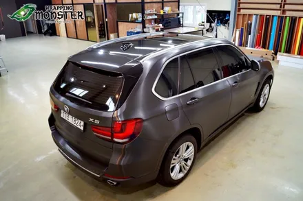 [전체랩핑] BMW X5 브러쉬블랙 전체랩핑 시공~! / 청주 내덕동