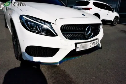 [리얼카본랩핑] 벤츠 C43amg 프리즘 리얼카본 부분랩핑 시공~!! / 청주 내덕동