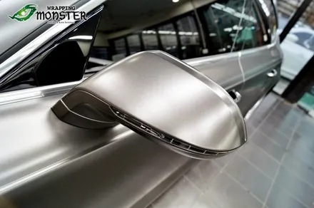난 특별하니까~~!아우디 A7 55TDI 사틴네로 전체랩핑&라이트 스모그 필름 풀시공~ / 청주 내덕동