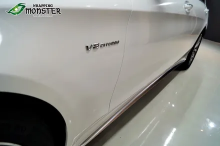 왕좌의 새로운 귀환!벤츠 S63AMG 다이아몬드 펄 화이트 전체랩핑 시공~!!수입차 전체랩핑은 랩핑몬스터에서~! / 청주 내덕동