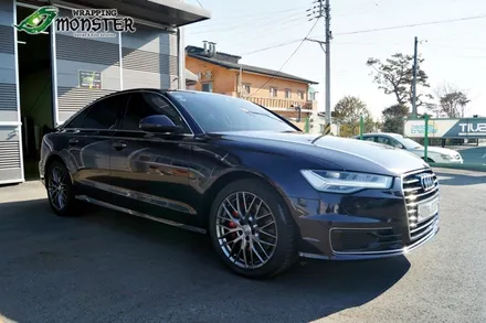 [전체랩핑] 아우디 뉴 A6 40tdi 글로스위키드 전체랩핑 시공~ / 청주 내덕동
