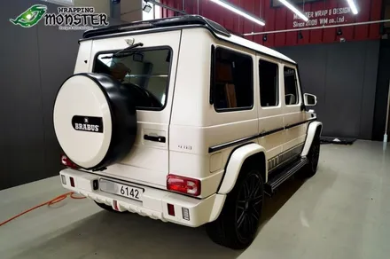 상남자에게 레알썬팅을 선물하다!벤츠 G바겐 63amg 브라부스 풀튜닝 솔라가드 HP새턴 풀썬팅&고농도 유리막 몬스터쉴드 시공~청주솔라가드,청주유리막,청주수입차전문 / 청주 내덕동