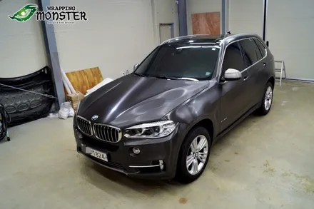 [전체랩핑] BMW X5 브러쉬블랙 전체랩핑 시공~! / 청주 내덕동
