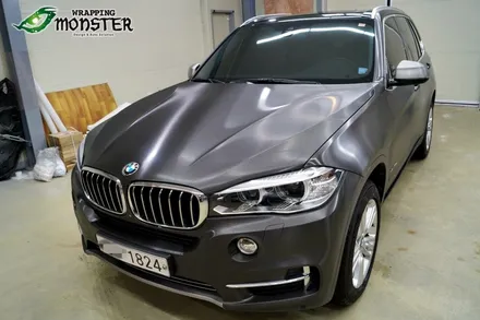 [전체랩핑] BMW X5 브러쉬블랙 전체랩핑 시공~! / 청주 내덕동