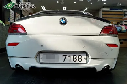 부분랩핑으로 산뜻하게 변신하기~BMW Z4 프론트립&디퓨져 무광블랙 랩핑~청주 부분랩핑,전체랩핑 전문시공 / 청주 내덕동