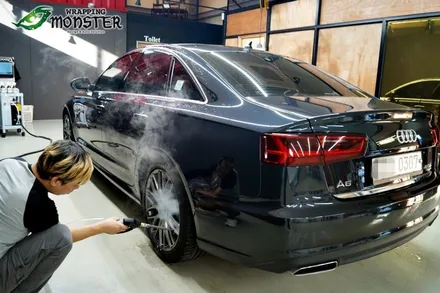 [전체랩핑] 아우디 뉴 A6 40tdi 글로스위키드 전체랩핑 시공~ / 청주 내덕동