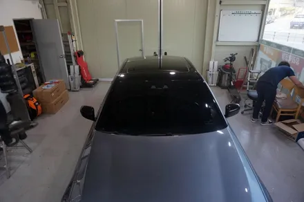 [부분랩핑] BMW 5시리즈 차량 루프랩핑,사이드미러 랩핑,M퍼포먼스 데칼 시공 / 청주 내덕동