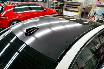 루프스킨도 리얼카본 느낌으로!!! BMW 330e 하이브리드 5D카본 루프스킨 랩핑~! / 청주 내덕동