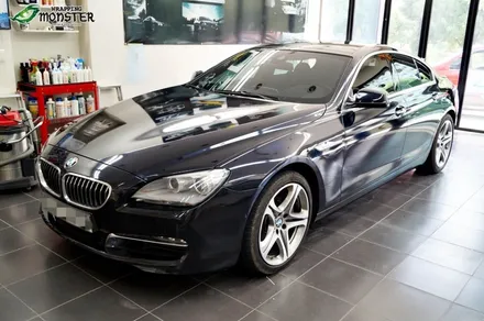 내차의 컬러를 원하는 컬러로 바꾼다! BMW 640d 미드나이트블루 메탈릭 전체랩핑~ / 청주 내덕동